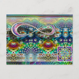 Cartão Postal Cartão-postal Infinito Dharma Wheel