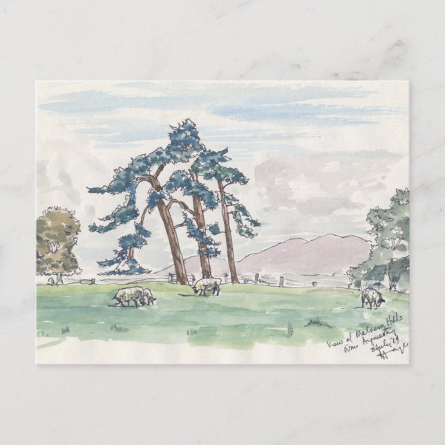 Cartão Postal Cartão-postal inglês Countryside (Frente)