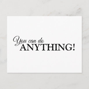 Cartão Postal Cartão-postal Inspiracional diz o que você precisa