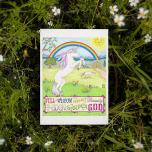Cartão Postal Cartão-postal inspiracional do Jardim de Deus