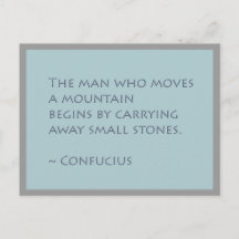 Cartão-postal Inspiracional Mover Montagens