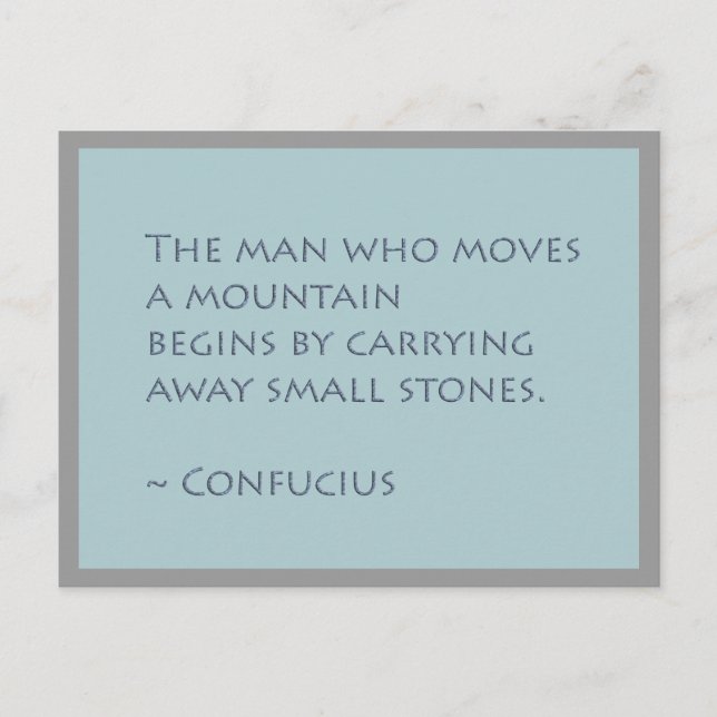 Cartão Postal Cartão-postal Inspiracional Mover Montagens (Frente)