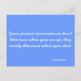 Cartão Postal Cartão-postal Inspirador citando Nido Qubein