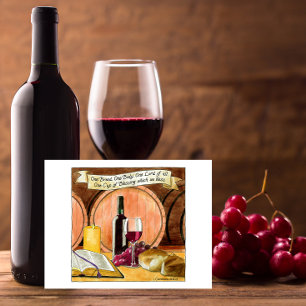 Cartão Postal Cartão-postal Inspirador com um Corpo Um Pão