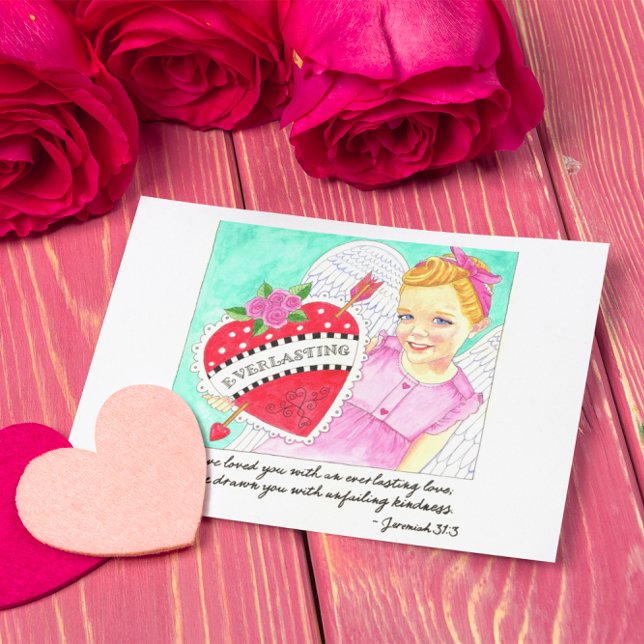 Cartão Postal Cartão-postal Inspirador de Amor Everduradouro (Criador carregado)