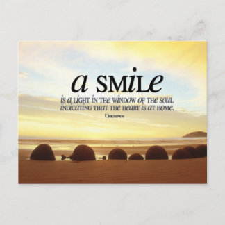 Cartão Postal Cartão-postal Inspirador de Sorriso