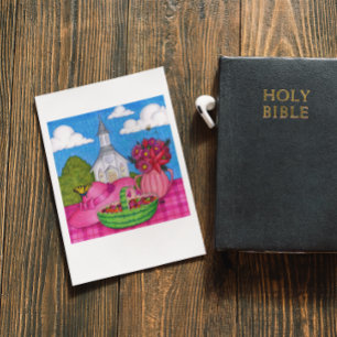 Cartão Postal Cartão-postal Inspirador Picônico da Igreja