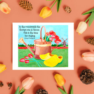 Cartão Postal Cartão-postal Inspirativo para Flores de Amizade