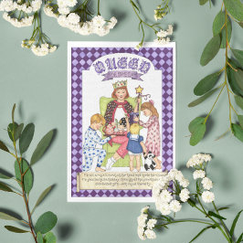 Cartão Postal Cartão-postal Inspirativo Rainha para o Dia