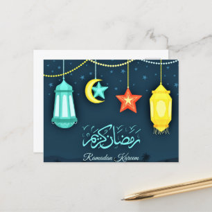 Cartão Postal Cartão-postal islâmico Ramadan Kareem