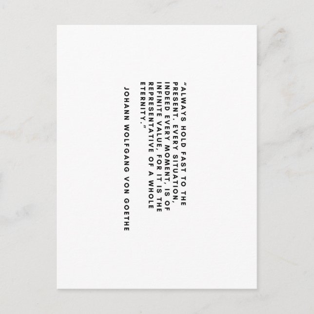 Cartão Postal Cartão-postal Johann Wolfgang Von Goethe (Frente)