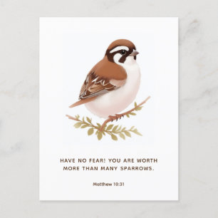 Cartão Postal Cartão-postal JW com Escritura, Matthew 10:3