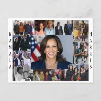 Cartão Postal Cartão-postal Kamala Harris Collage