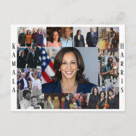 Cartão Postal Cartão-postal Kamala Harris Collage