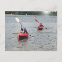 Cartão-postal Kayaking Kids