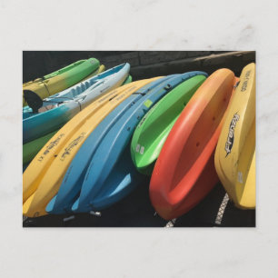 Cartão Postal Cartão-postal "Kayaks Colorido"