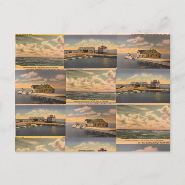 Cartão Postal Cartão-postal "Kelley's Island, Ohio" (Frente)