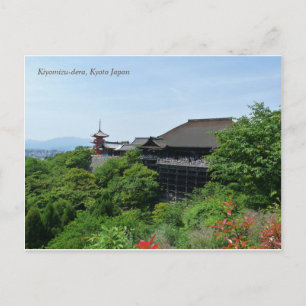 Cartão Postal Cartão-postal Kiyomizu-dera Temple Kyoto Japão
