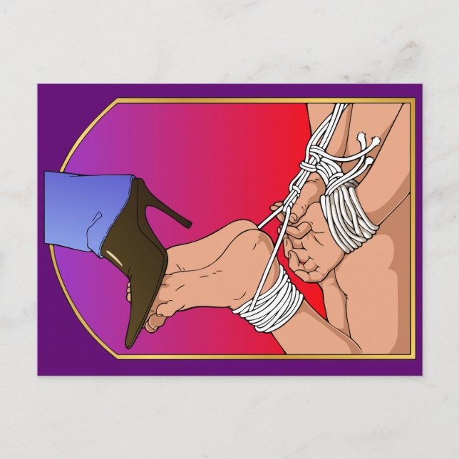 Cartão Postal Cartão-postal Lady Boot (Frente)