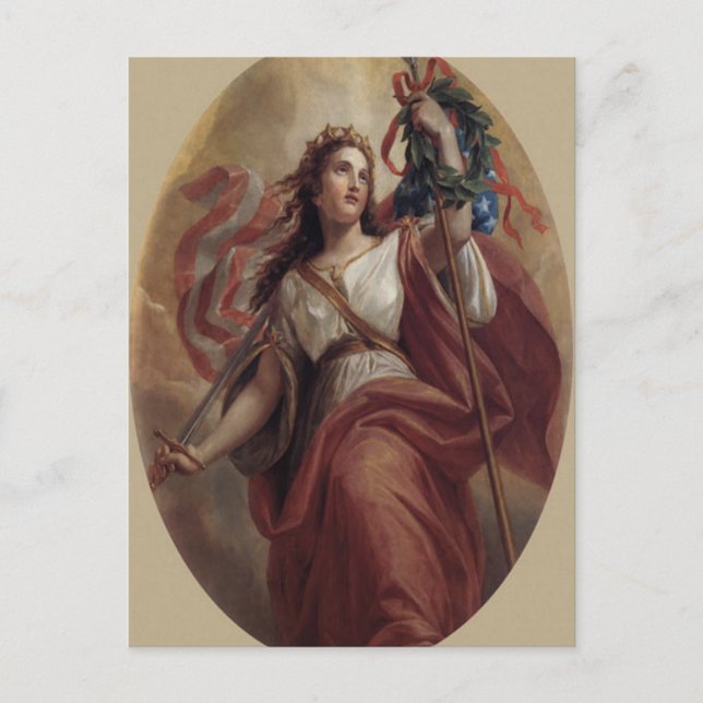 Cartão Postal Cartão-postal Lady Liberty (Frente)