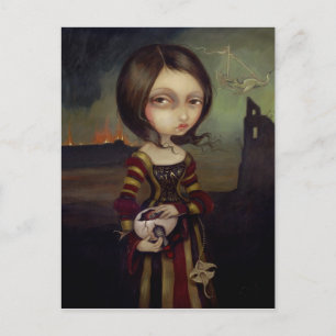Cartão Postal Cartão-postal "Lady with a Bosch Egg"