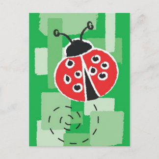 Cartão Postal Cartão-postal LadyBug