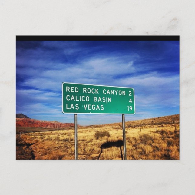 Cartão Postal Cartão-postal Las Vegas Red Rock Canyon (Frente)