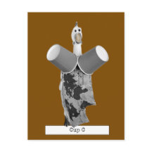 Cartão-postal legal de frango de borracha