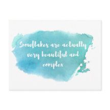 Cartão-postal Liberal Snowflake