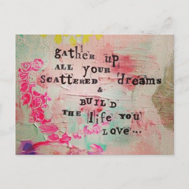 Cartão Postal Cartão-postal Life and Dream (Frente)