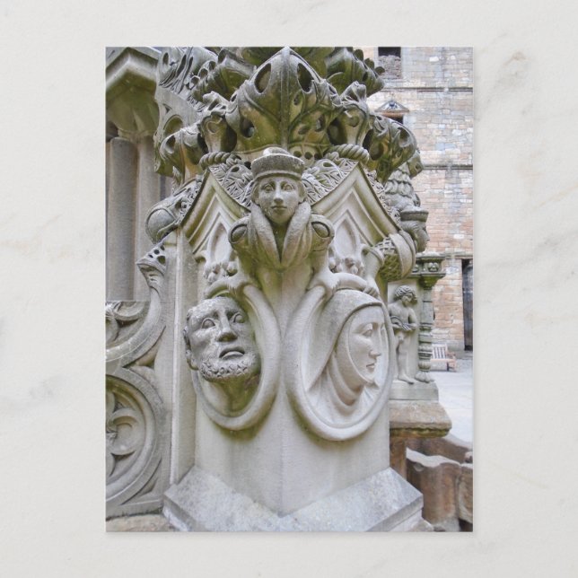 Cartão Postal Cartão-postal 'Linlithgow Palace Fountain- Detail' (Frente)