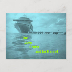 Cartão Postal Cartão-postal Live Love Cruise