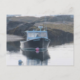 Cartão Postal Cartão-postal "Lone Boat in Fog"