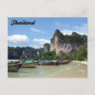 Cartão Postal Cartão-postal Longtail Boats Krabi Tailândia