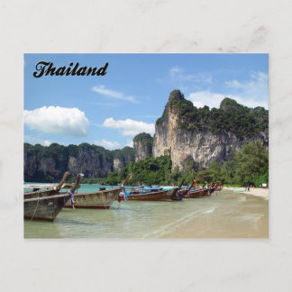 Cartão Postal Cartão-postal Longtail Boats Krabi Tailândia