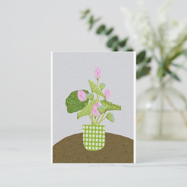 Cartão Postal Cartão-postal Lotus (Em pé/Frente)