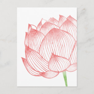 Cartão Postal Cartão-postal Lotus Art