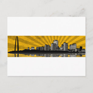 Cartão Postal Cartão-postal Louis Skyline (amarelo)