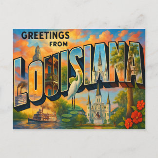Cartão Postal Cartão-postal LOUISIANA