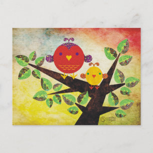 Cartão Postal Cartão-postal Lovebird