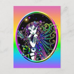 Cartão Postal Cartão-postal "Lucidia" Celestial Cristal Arco-Íri