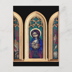 Cartão Postal Cartão-postal "Madonna das conchas"