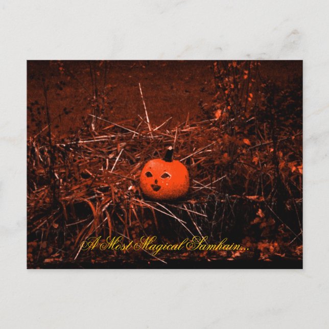 Cartão Postal Cartão-postal Mágico Samhain (Frente)