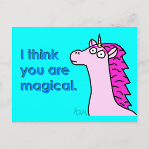 Cartão Postal Cartão-postal mágico Unicorn