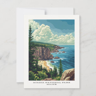 Cartão Postal Cartão-postal Maine Viagem do Parque Nacional Acad