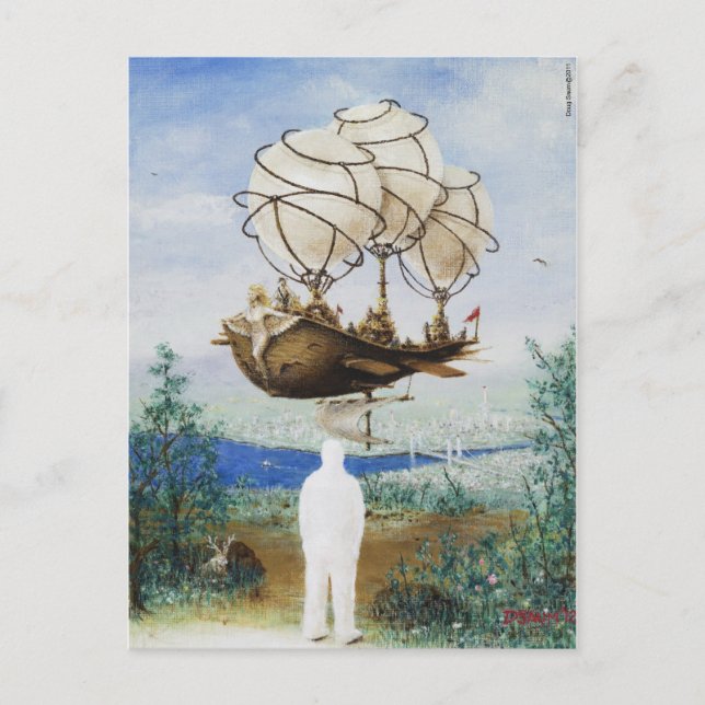 Cartão Postal Cartão-postal mais leve que o ar (Frente)