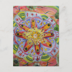 Cartão Postal Cartão-postal Mandala Art