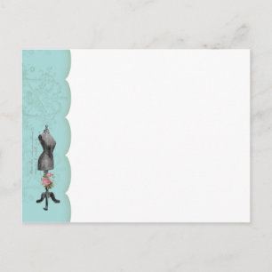 Cartão Postal Cartão-Postal Mannequin com Cumprimentos