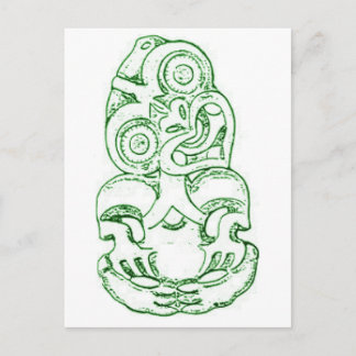 Cartão Postal Cartão-postal Maori Hei-Tiki Sketch