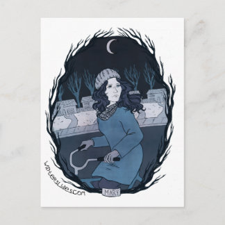 Cartão Postal Cartão-postal "Mary" - Slides de inverno